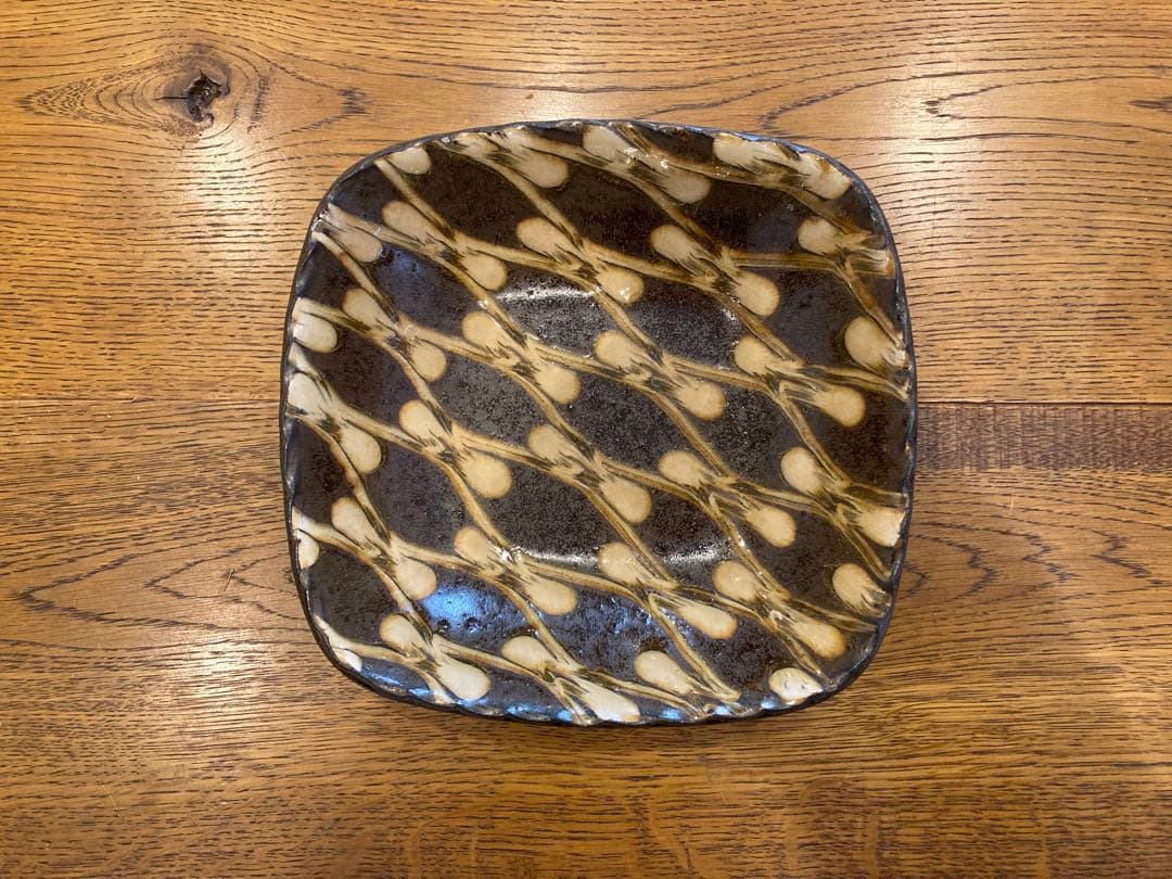 ★よしこ★ スリップウェア 伊藤丈浩 角鉢 大・小セット