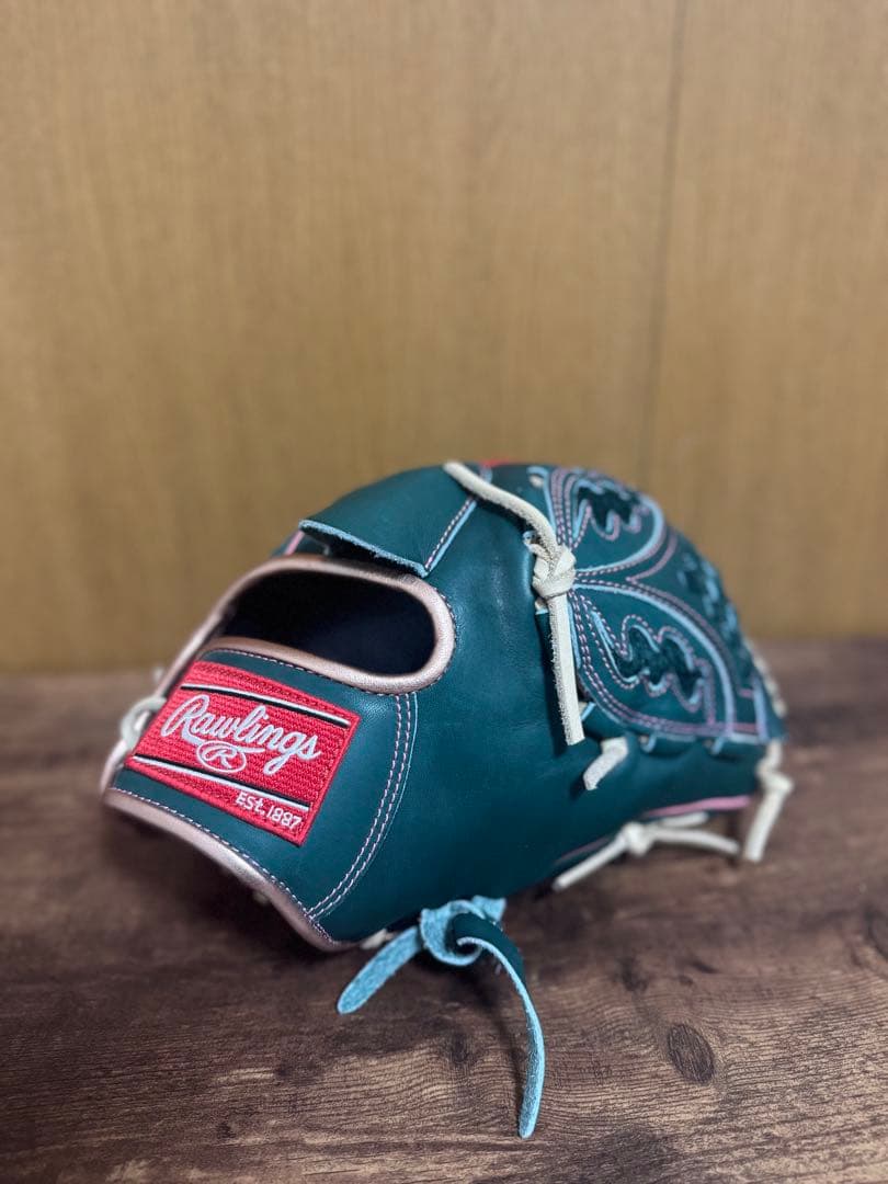 【美品】RAWLINGS・限定 小川モデル 軟式投手用 ダークグリーン