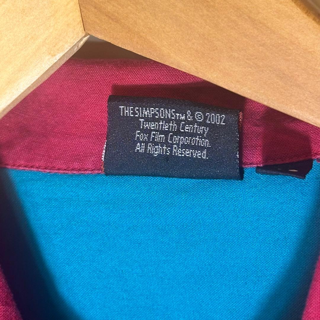 【レア】2002年Simpsons シンプソンズ ボウリングシャツ L〜XL