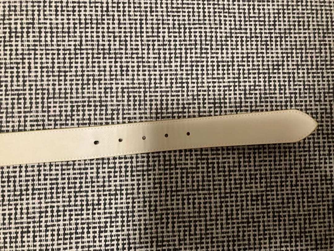 MASTER BUNNY ベージュ ロゴ入り ベルト