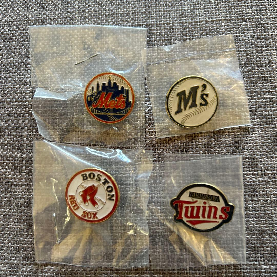 MLBチームロゴピンバッジセット