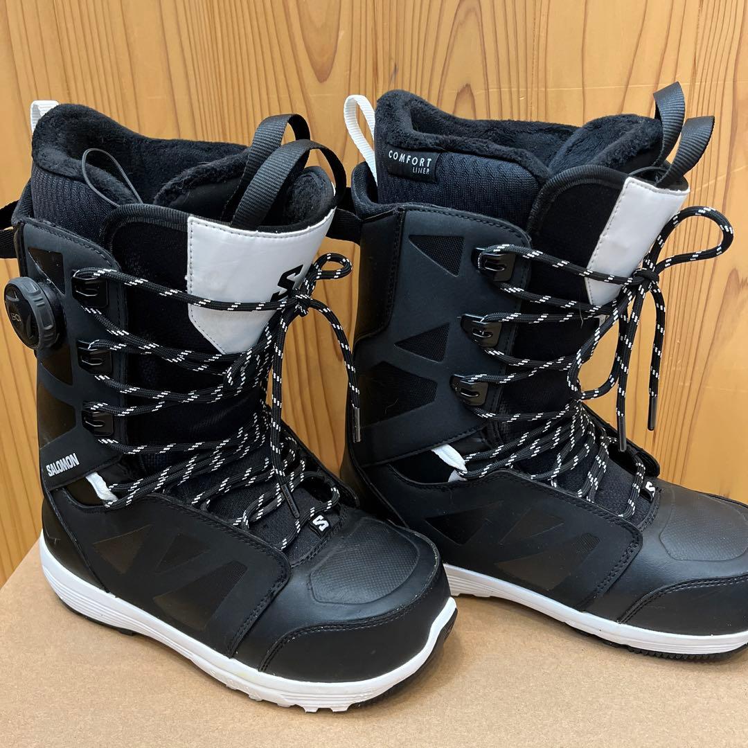 23-24 3回使用　SALOMON スノーボードブーツ ブラック　LAUNCH