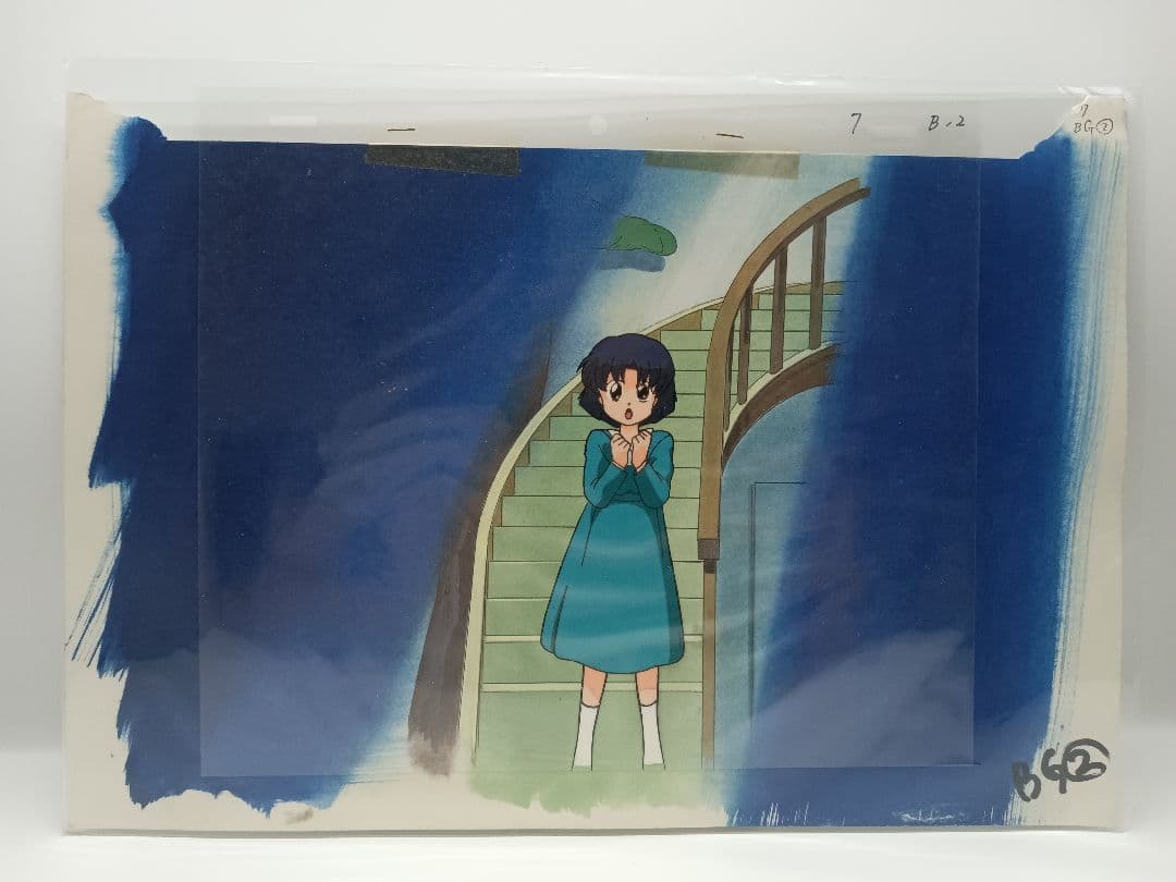 らんま1/2　天道あかね　ロミオとジュリエット回　背景付きセル画