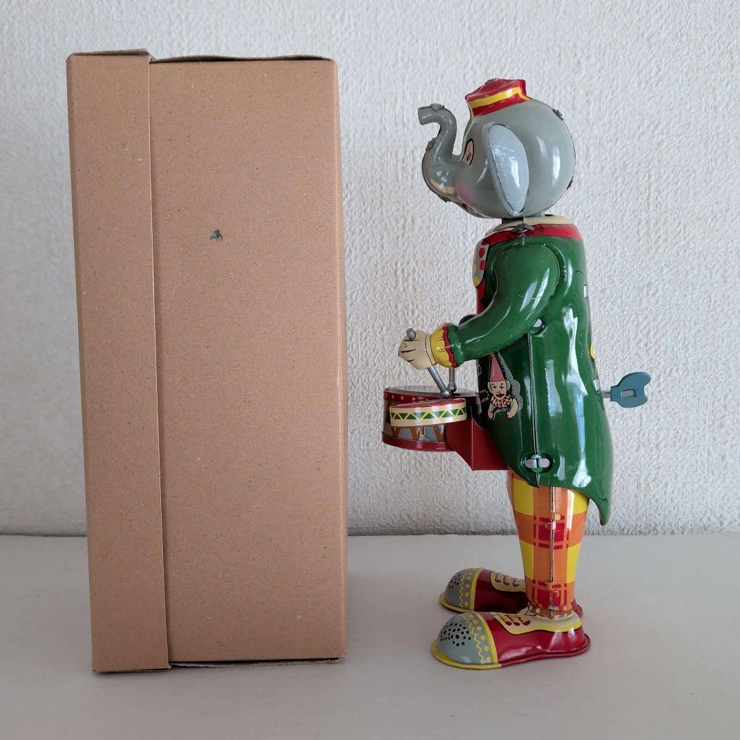 ブリキのおもちゃ　ゾウノタイコタタキ　北原照久サイン付　復刻　トイズクラブ