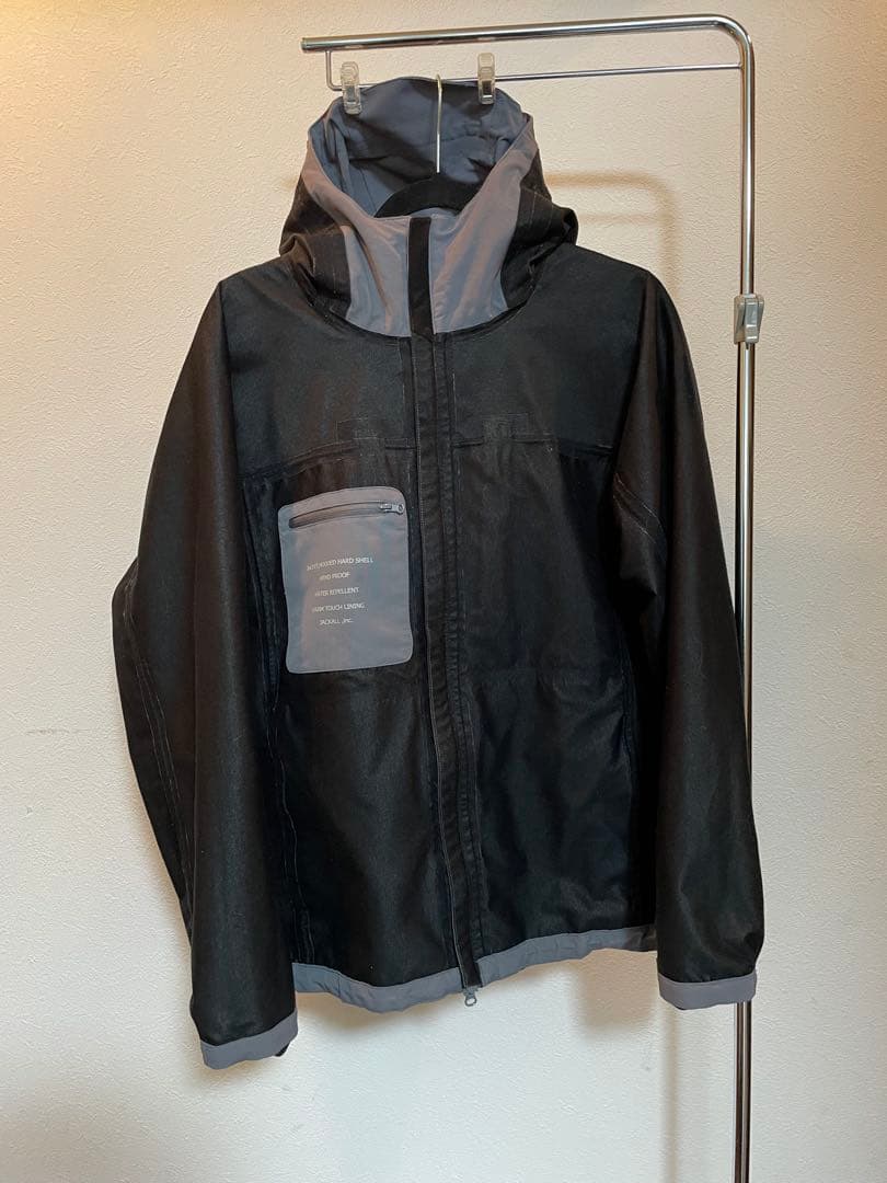 ジャッカル　ハードシェルジャケット　透湿洗浄　撥水処理済み　アイスグレー