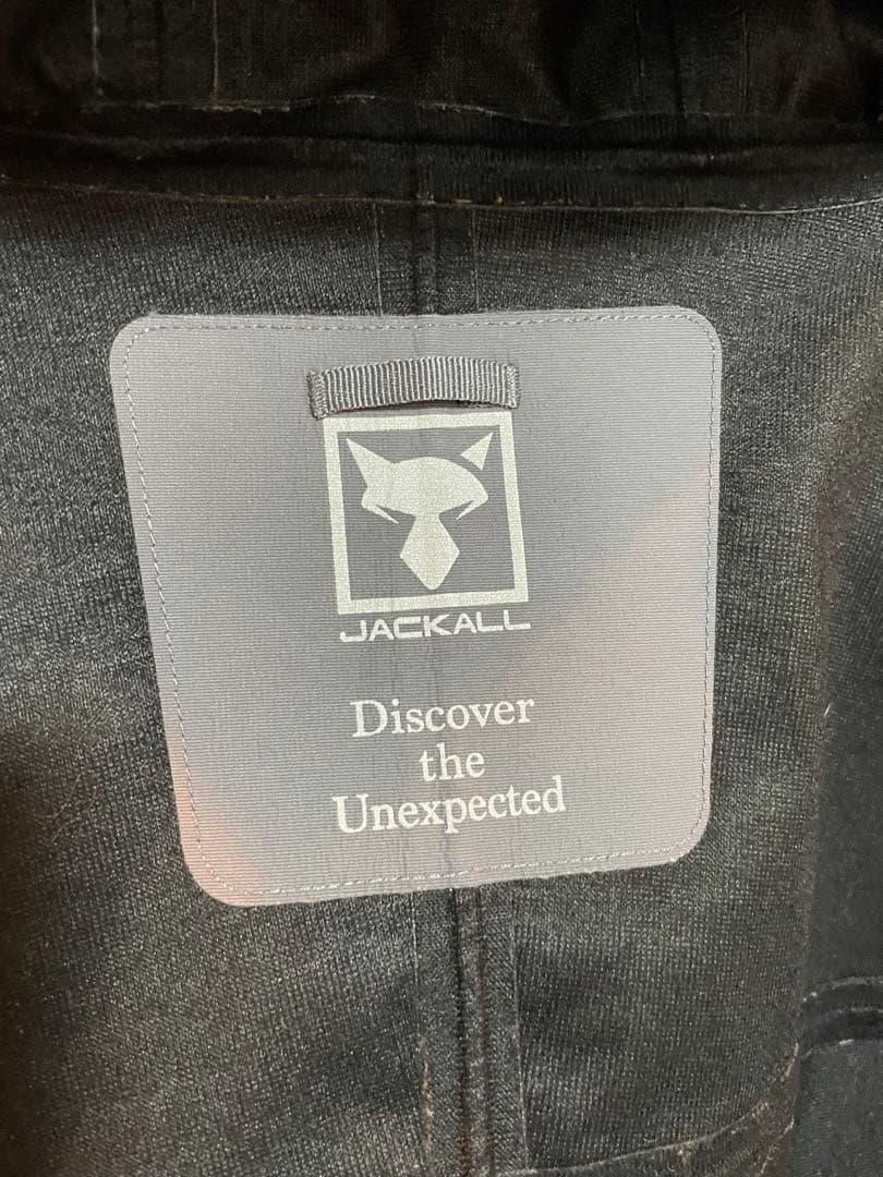ジャッカル　ハードシェルジャケット　透湿洗浄　撥水処理済み　アイスグレー