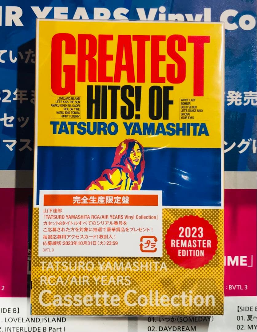 山下達郎　LP BOXイラスト入りカセット収納ケース　全8タイトル付！　稀少！！