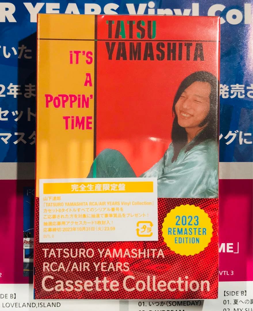 山下達郎　LP BOXイラスト入りカセット収納ケース　全8タイトル付！　稀少！！