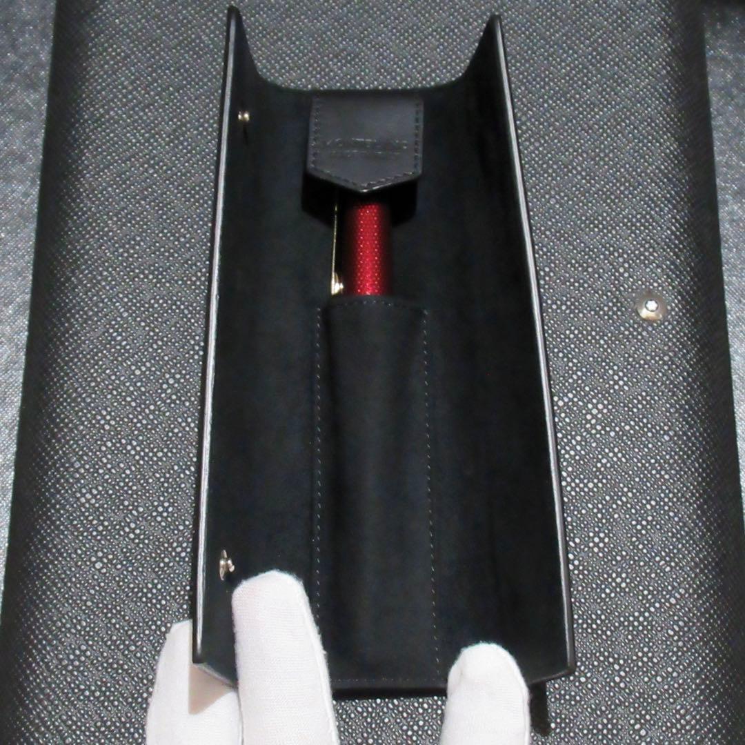 モンブラン ペンケース ペンポーチ ソフトグレイン 1本用 126264