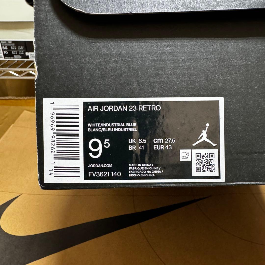 シューズ(男性用) AIR JORDAN 23 RETRO FV3621-140 27.5cm