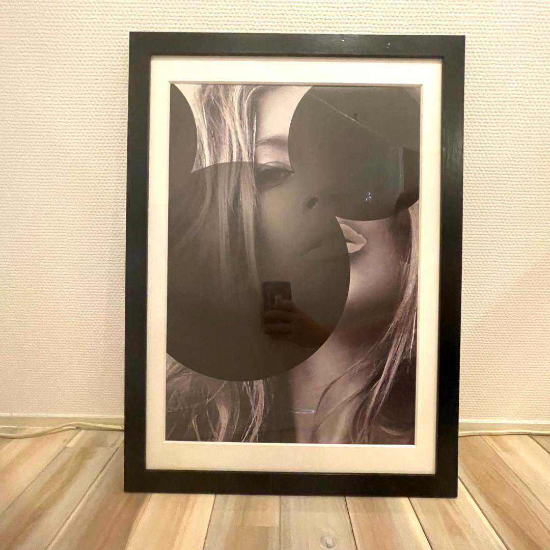 ケイトモスポスター ブラック