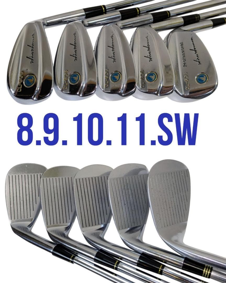 軟鉄鋳造 本間ゴルフ ヒロホンマ CL-606 青モグラ 3番～11番 Sw