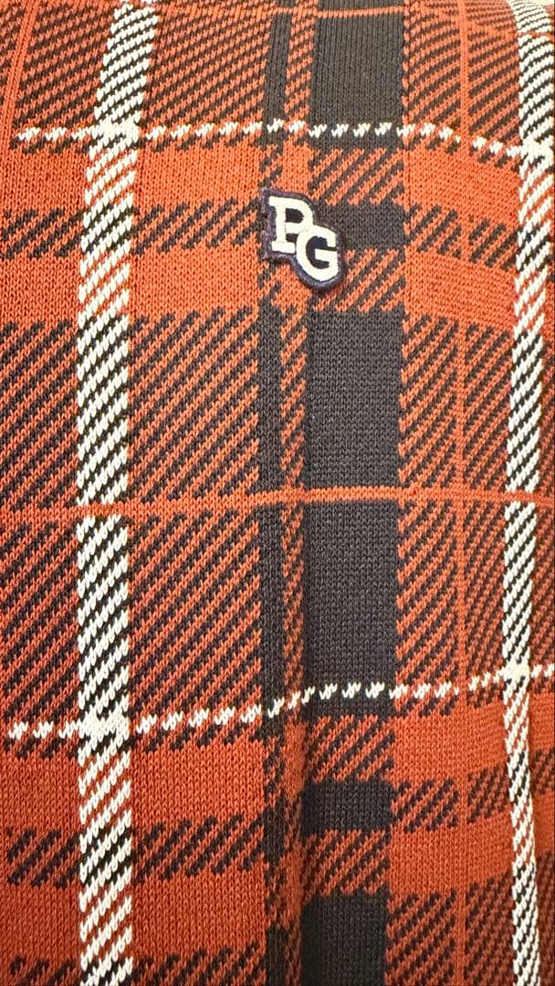 PEARLY GATES PGロゴ チェックセーター