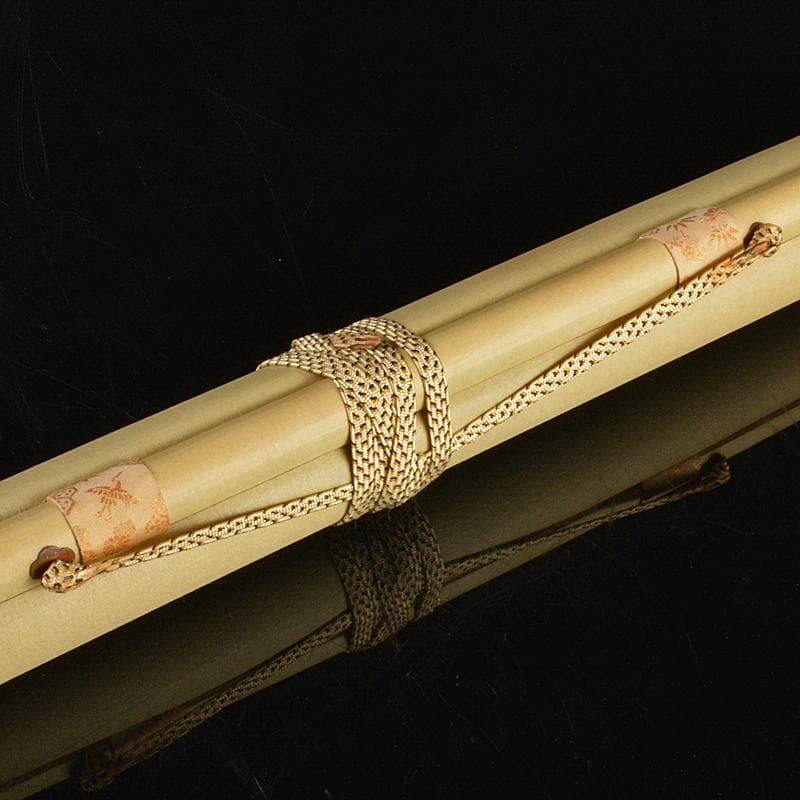 掛軸　伊藤若冲筆　水墨画　鶴図　紙本　二重箱　G　R7656B