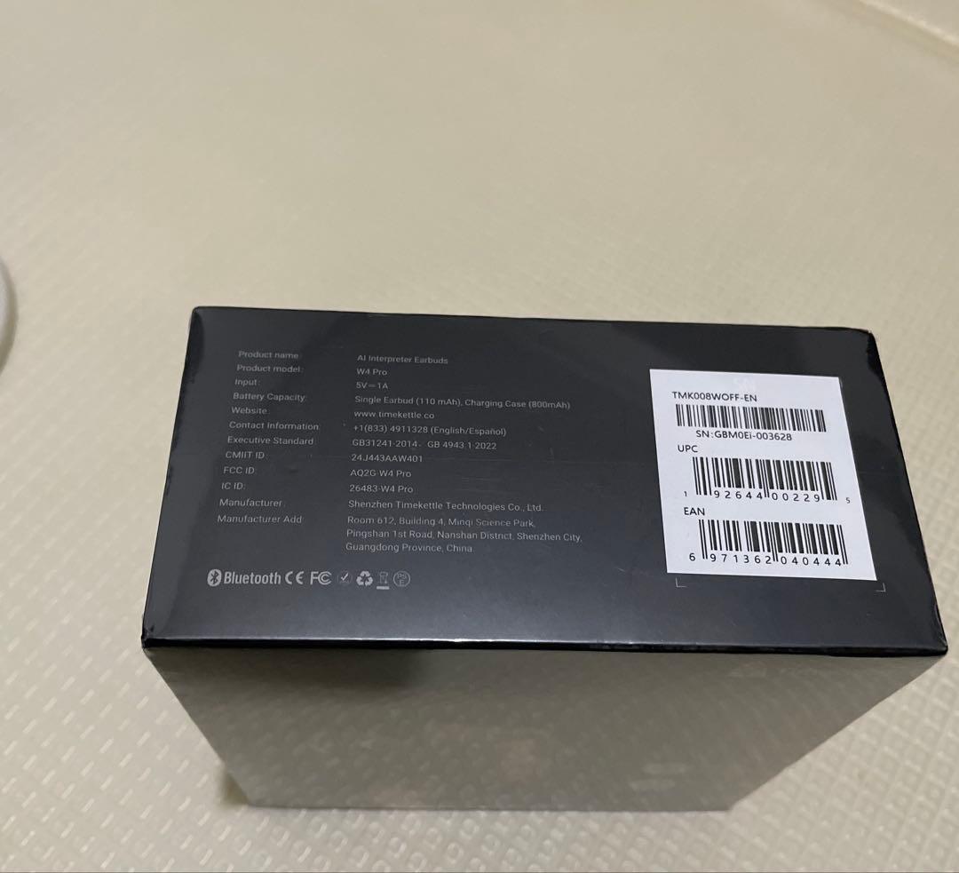 Timekettle W4 Pro AI通訳機 翻訳機能付きイヤホン 通話翻訳