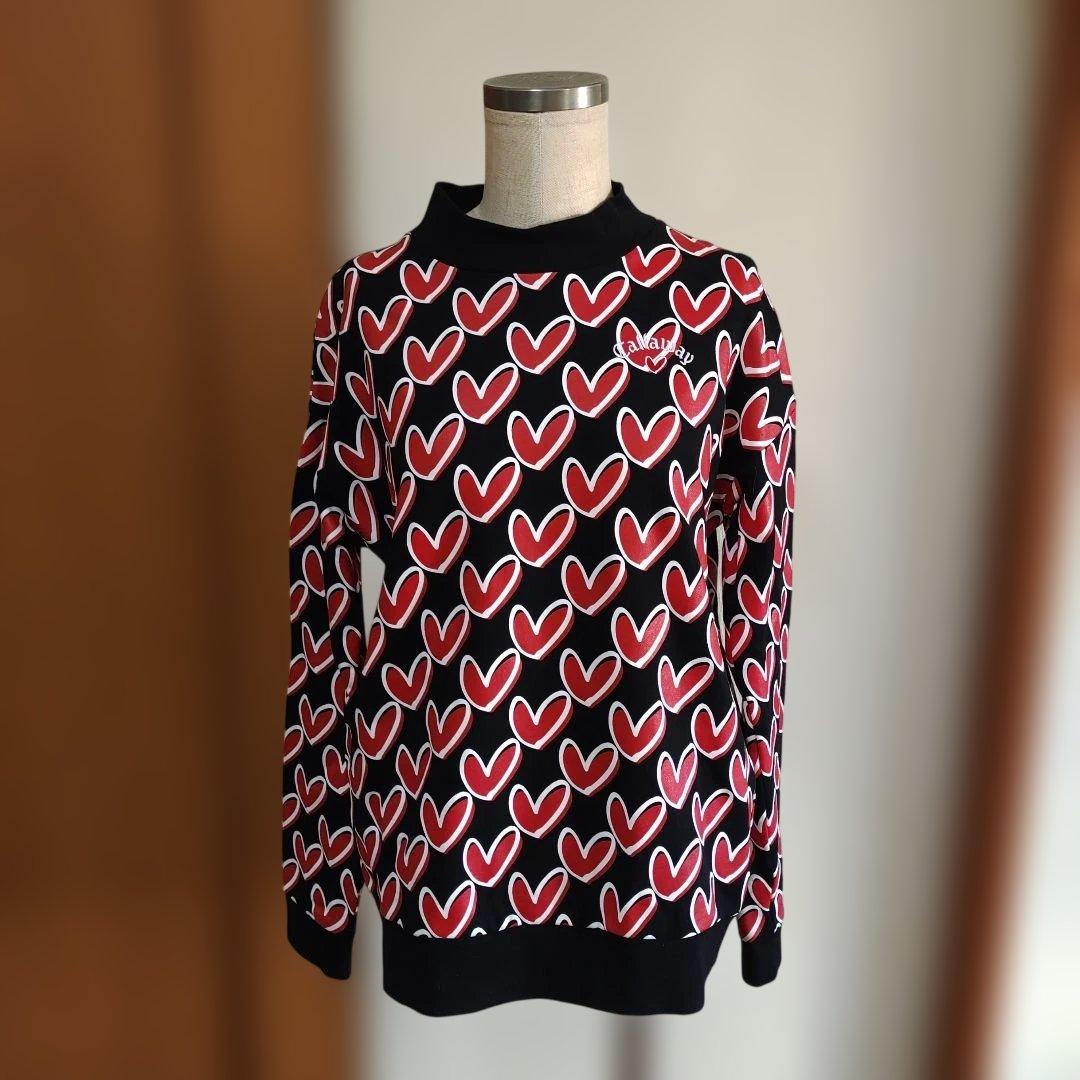 Callaway ハート柄 長袖　トレーナー　スウェット　ラブキャロウェイ　М