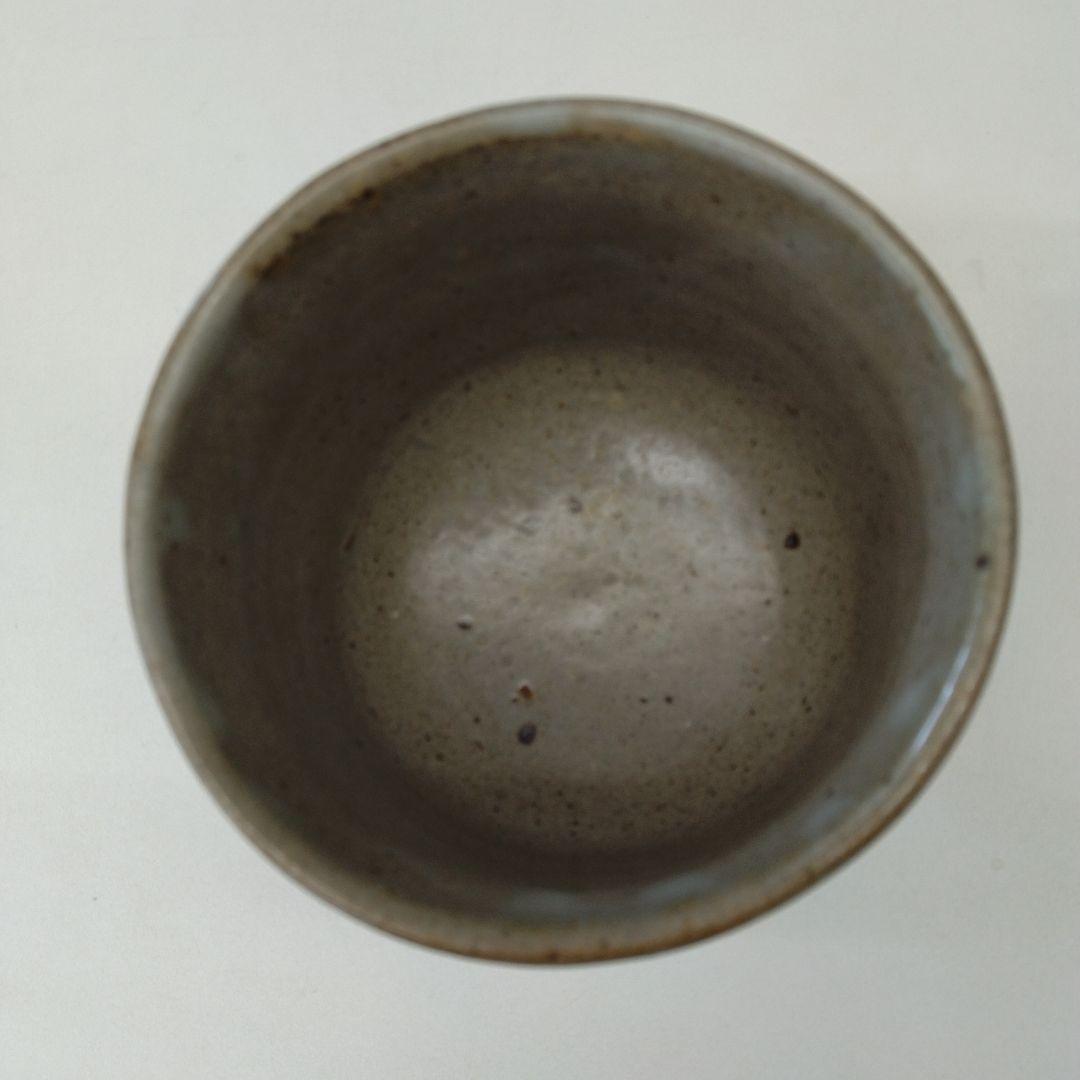 人間国宝　島岡達三さんの「地釉象嵌縄文盌」 益子焼　抹茶茶碗