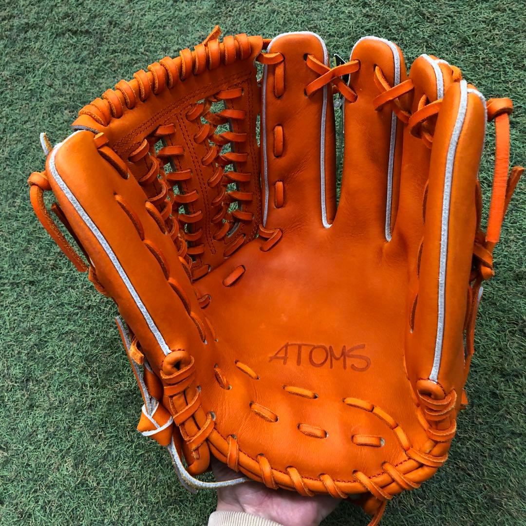 限定AGL-105C アトムズ　メーカー型付け済グラブ オレンジ