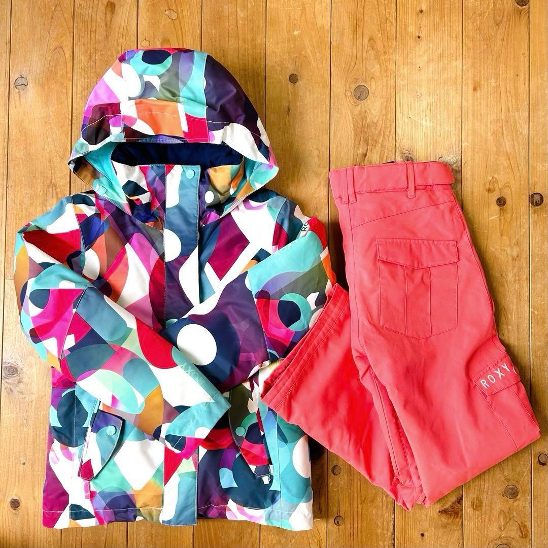 ROXY スキーウェア 140 ボードウェア 上下セットパンツ スノボ キッズ
