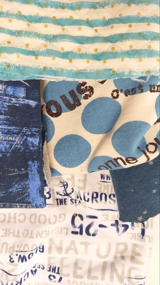 青、緑系の生地