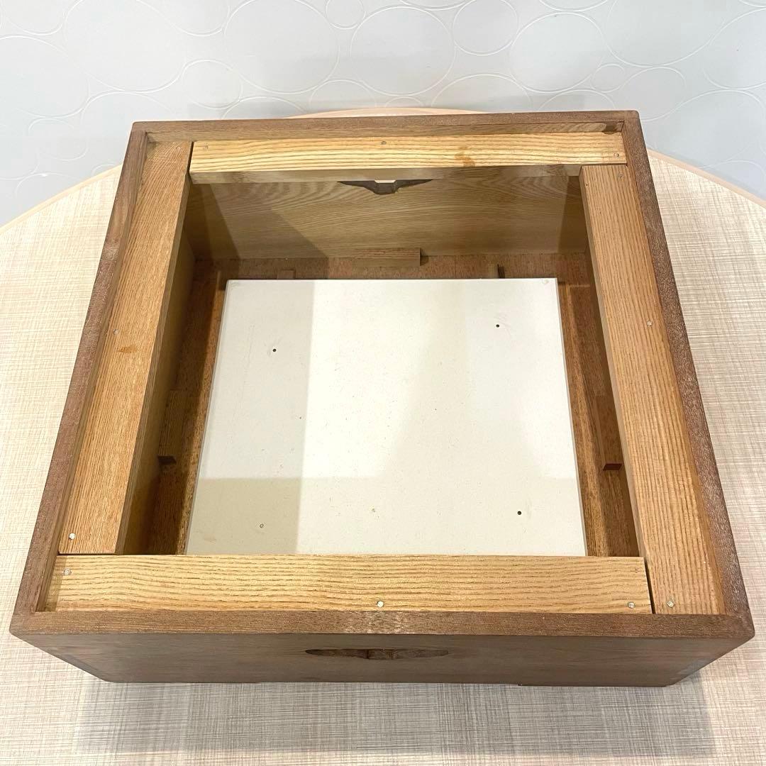 【希少】茶道 置炉 仙徳上入子 炉壇 五徳 銅製内装 炉底瓦付 木製火鉢