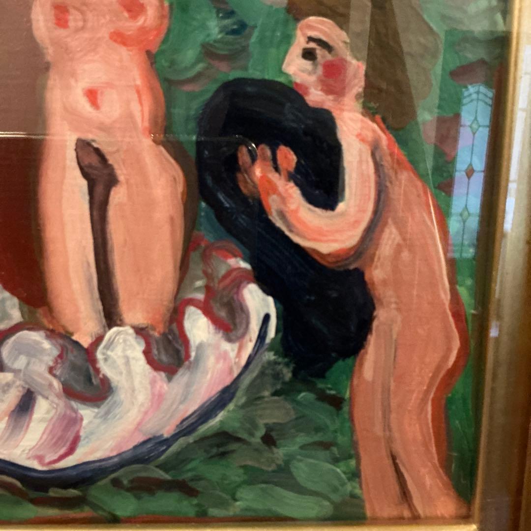 野間仁根　油彩画　真作　日動画廊取り扱い