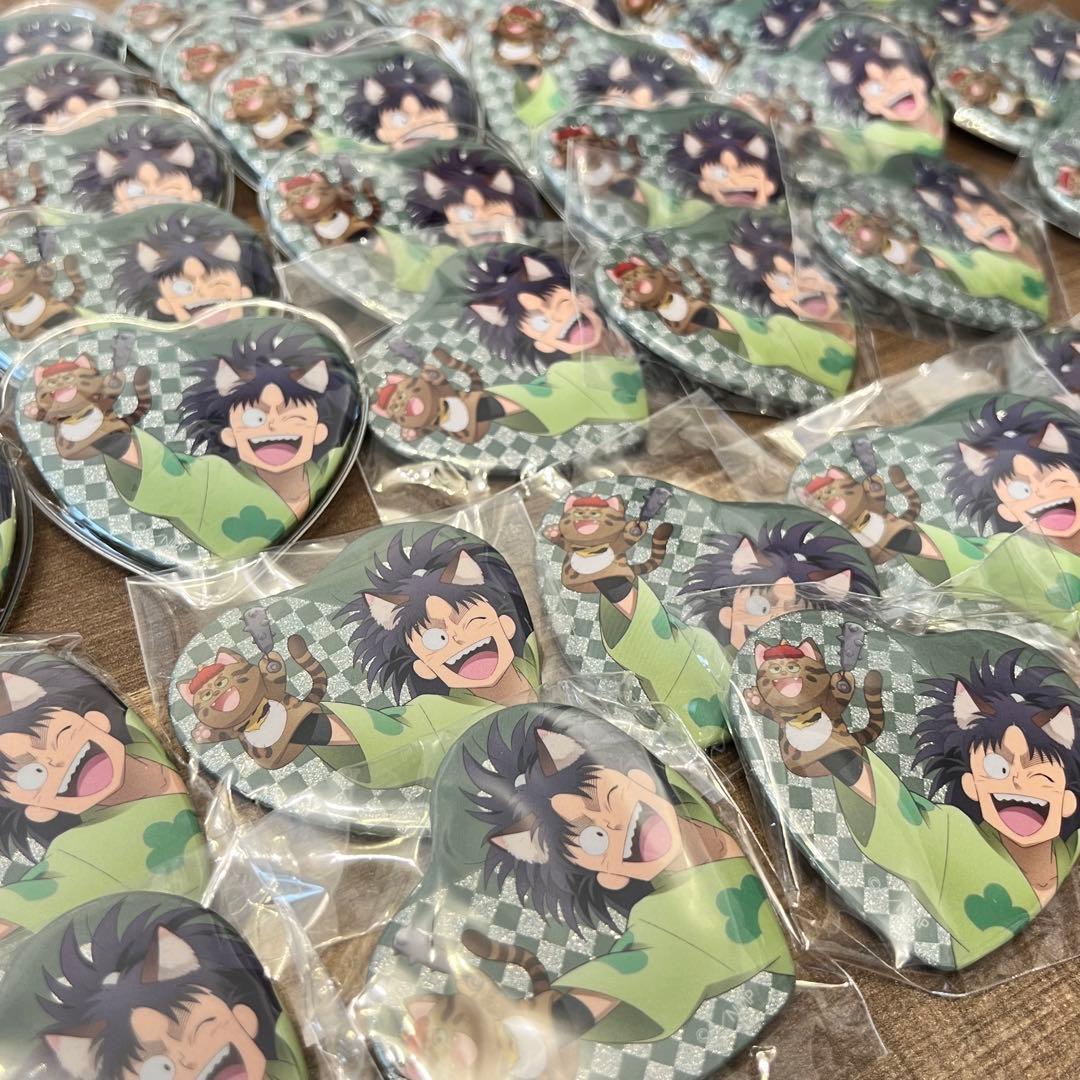 忍たま乱太郎 七松小平太 ナンジャタウン ハート缶バッジ 39点