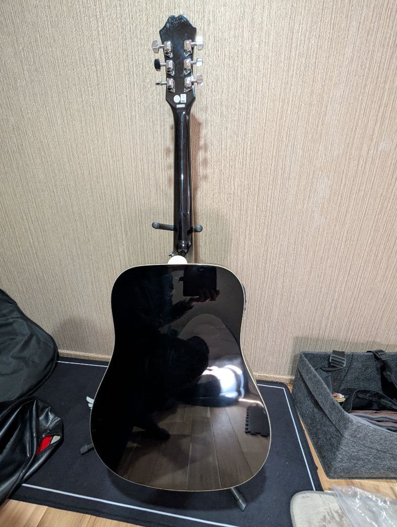 美品/Epiphone　DR-100EB 改チューナー付エレアコ　ケース付