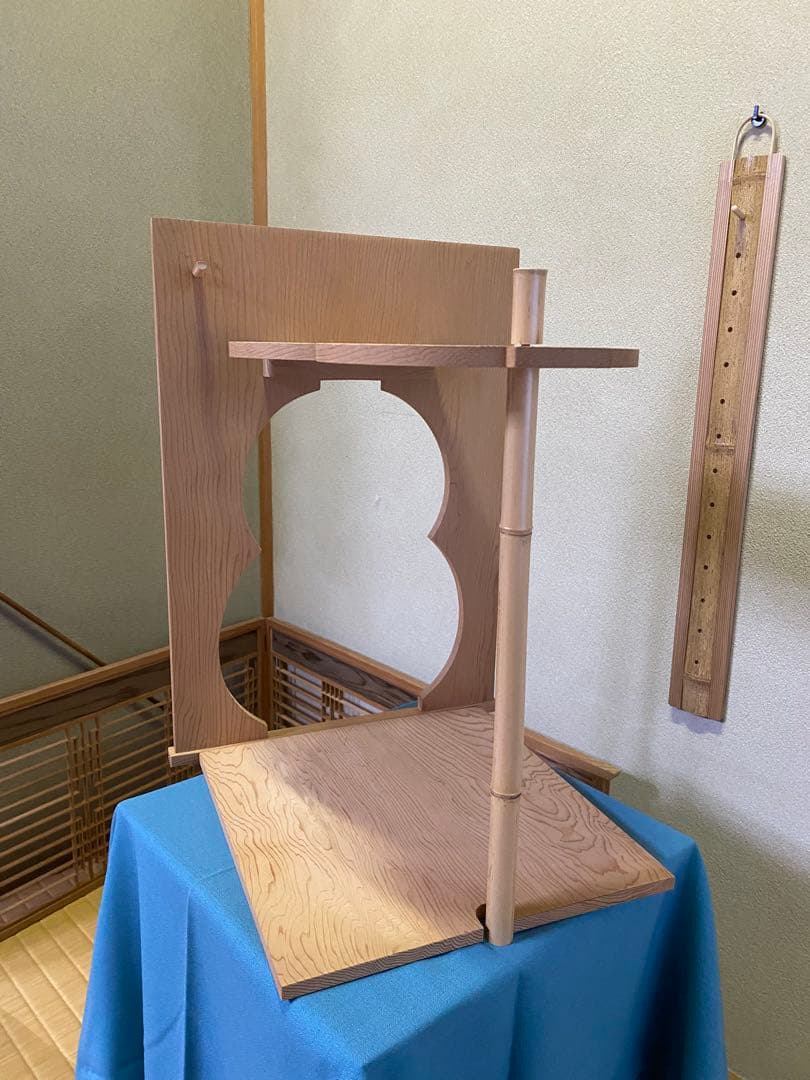 茶道具/瓢棚 淡々斎好写 裏千家 組立式 ひさごたな