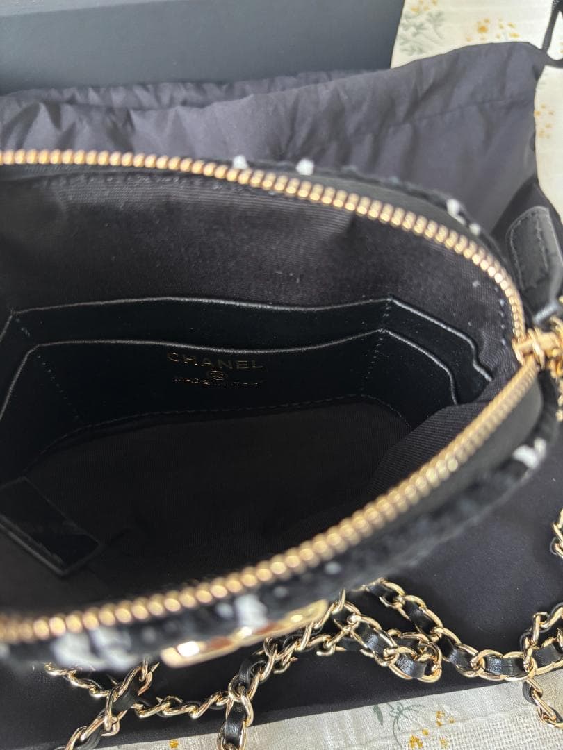 【箱付き】ツイード チェック柄 ショルダーバッグ