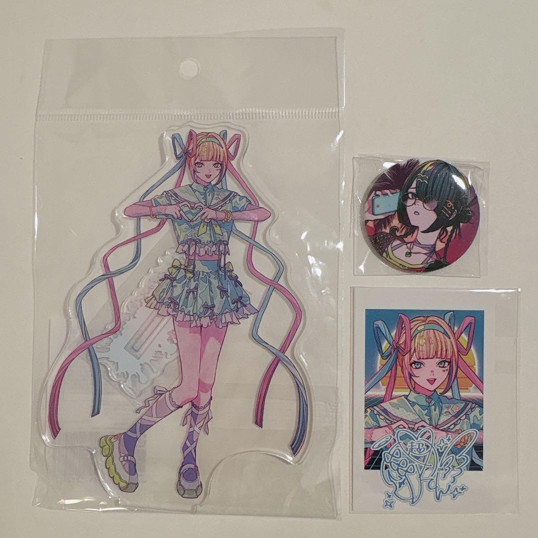 ニディガ 超てんちゃん あめちゃん アクスタ 缶バッジ アクキー 特典 非売品