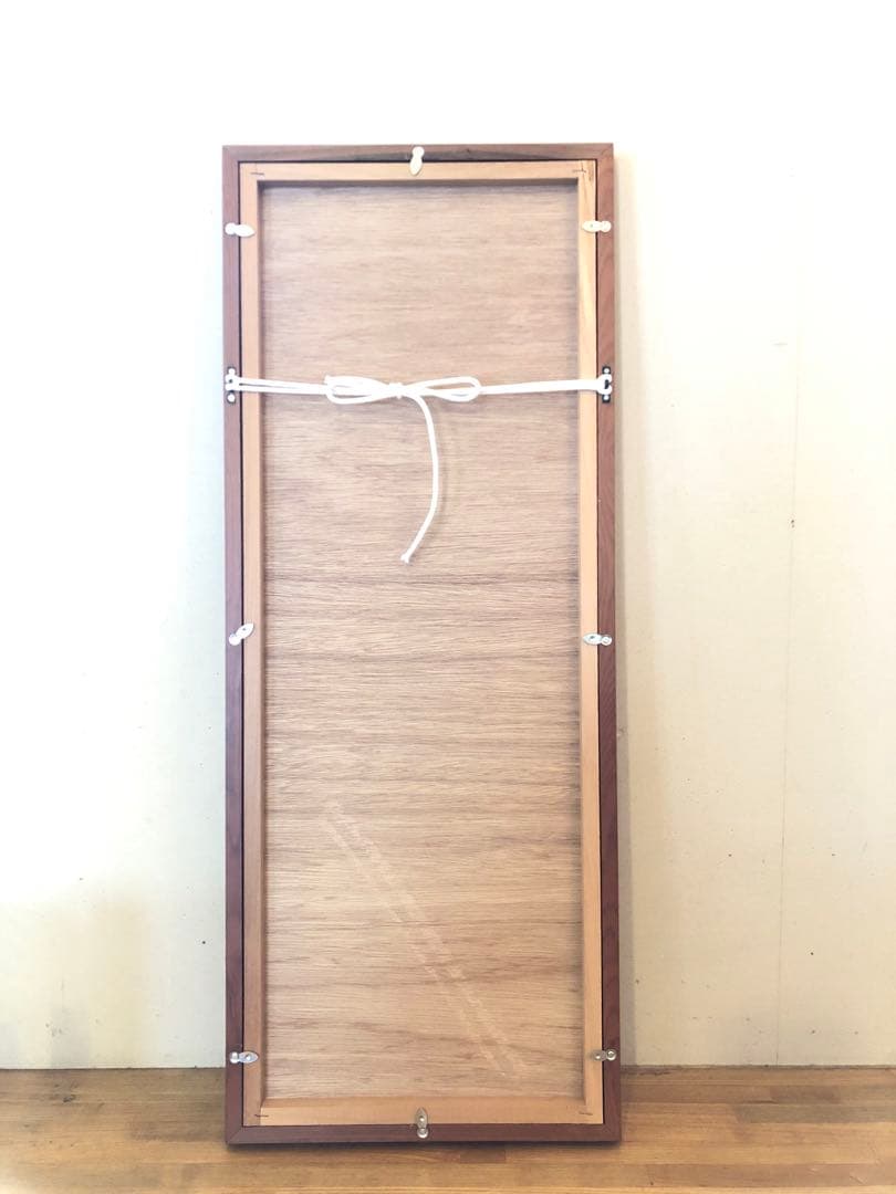 津島藤園の書道作品　「気軸慧空教」 木製フレーム