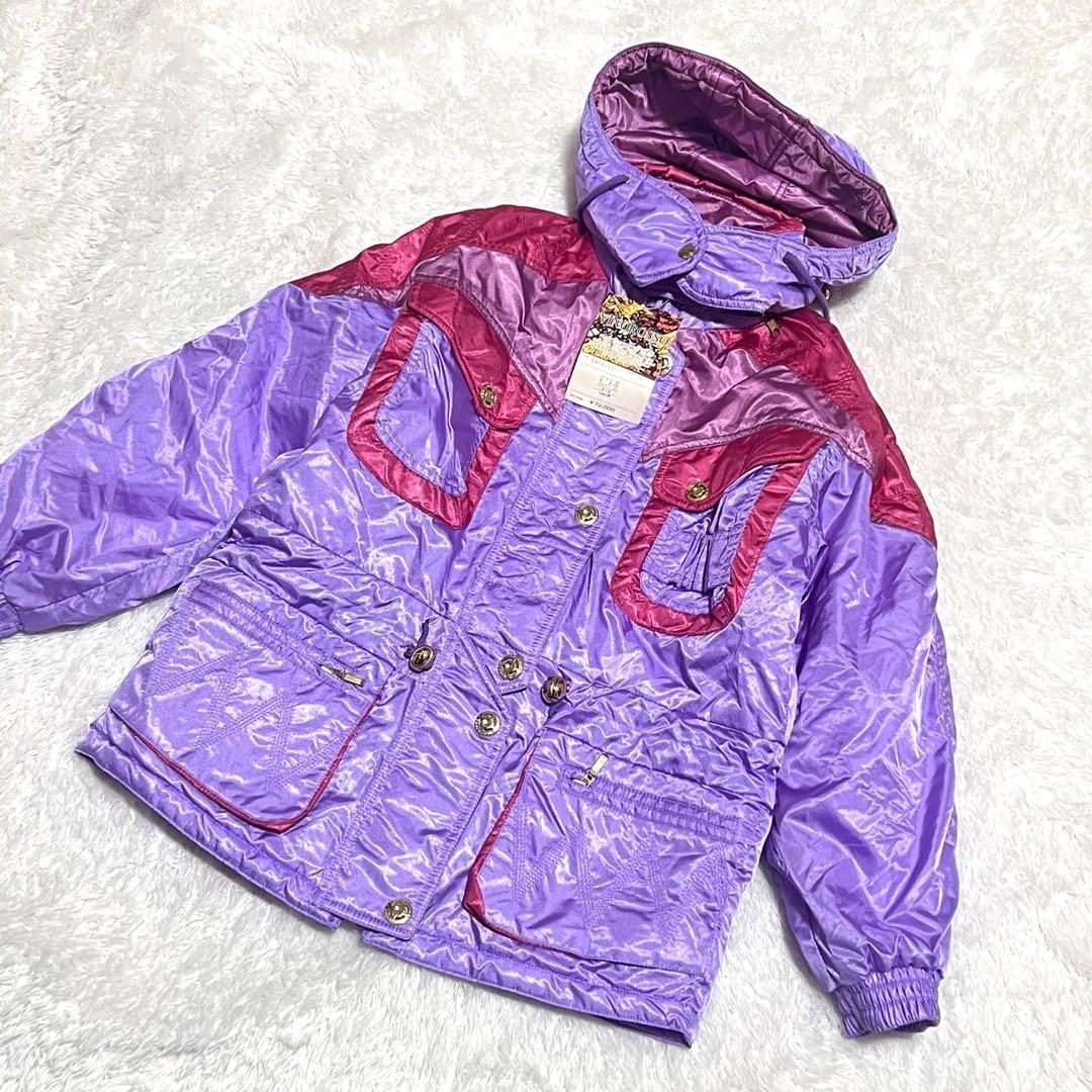 未使用　レトロ　スキーウェア　セットアップ　スノーウェア　上下