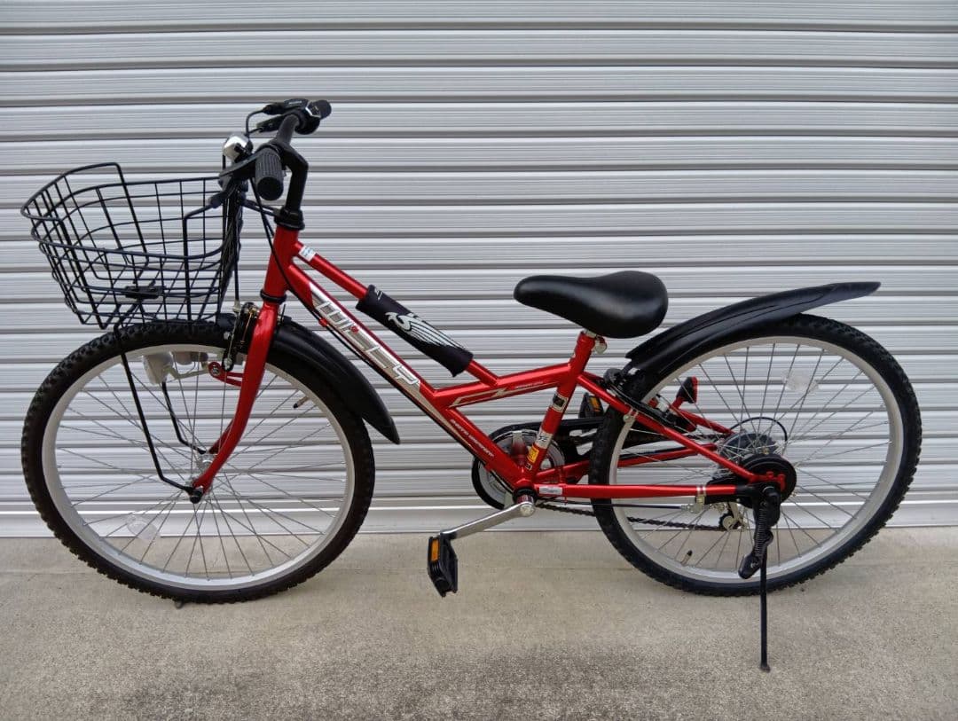 自転車　マウンテンバイク　赤　レッド　24インチ　男の子　→引取り限定(岐阜県)