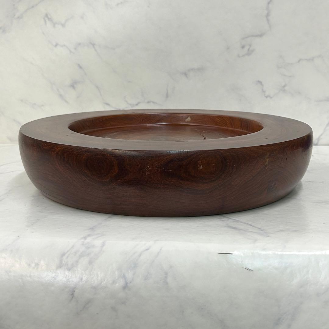 【高級花梨材】天然木 無垢 火鉢 台座つき 希少品