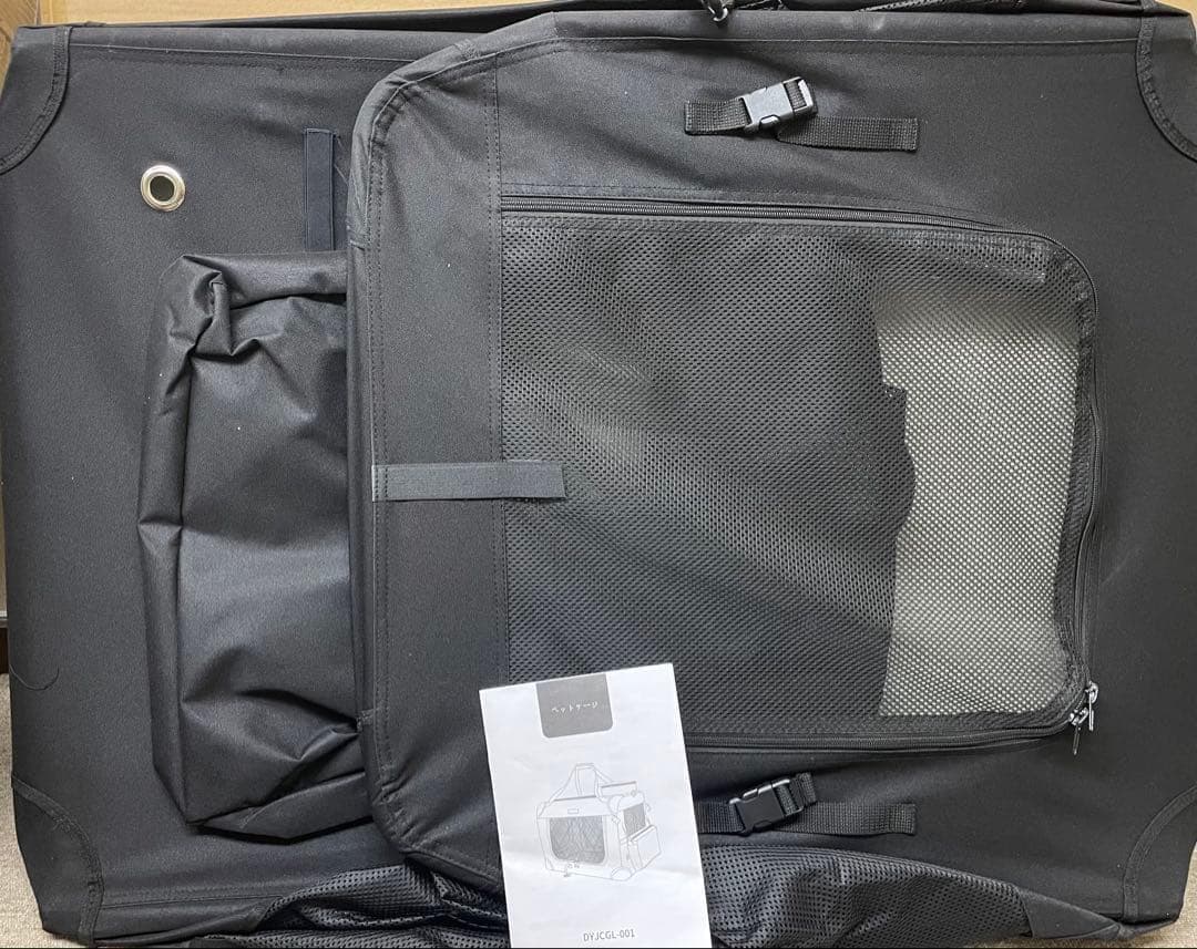 Totoro ball ソフトクレート 大型犬 大空間な犬用クレート ブラック