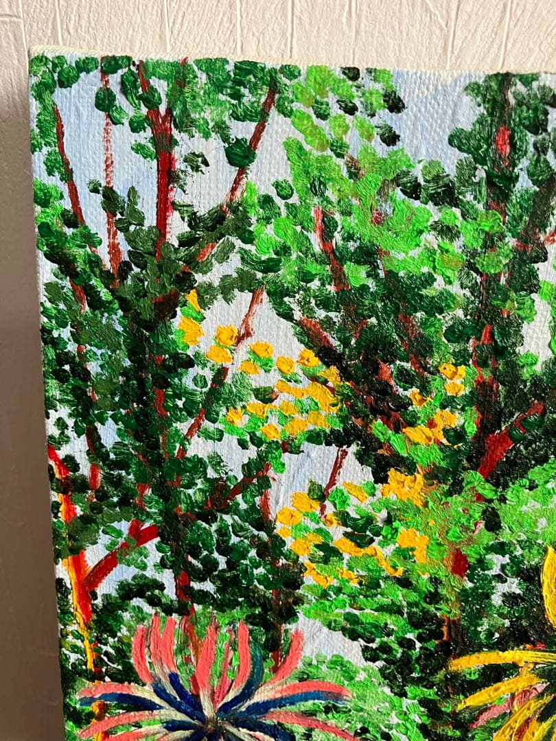 絵画　油絵　風景画　ジャングル　F4