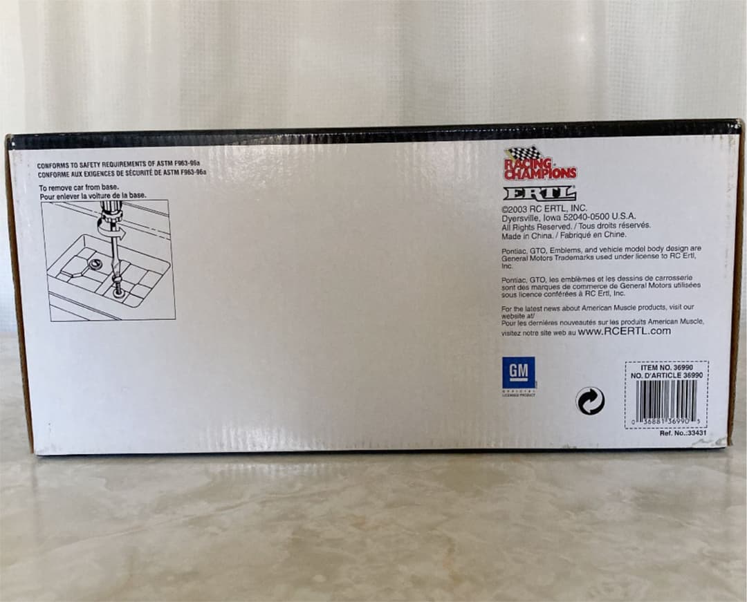 ダイキャスト　1/18 1966 M/T PONTIAC GTO 未開封　レア