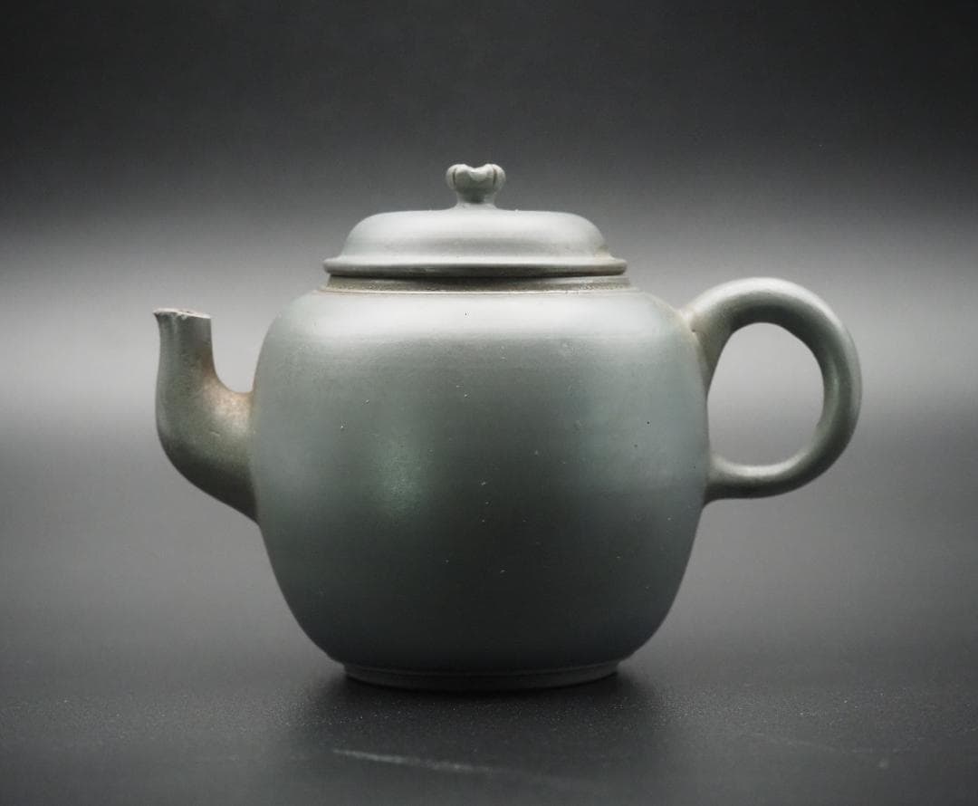 茶道具 藤田龍峰造 青備前 後手急須