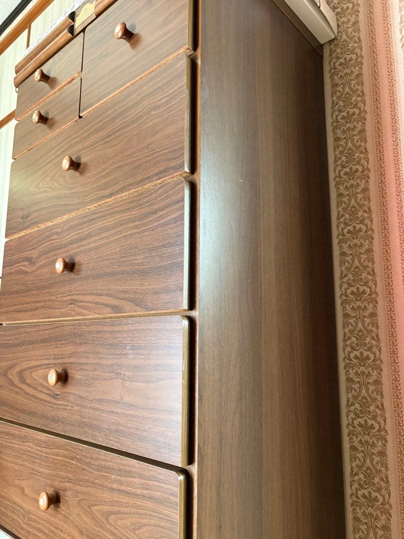 ブラウン木製タンス woody life GOOD DESIGN