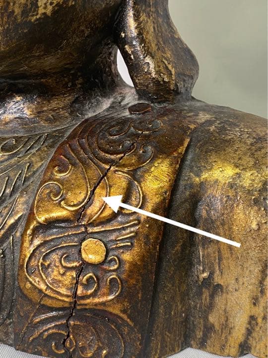 455❣️ 仏像　胸像　木彫刻　オブジェ