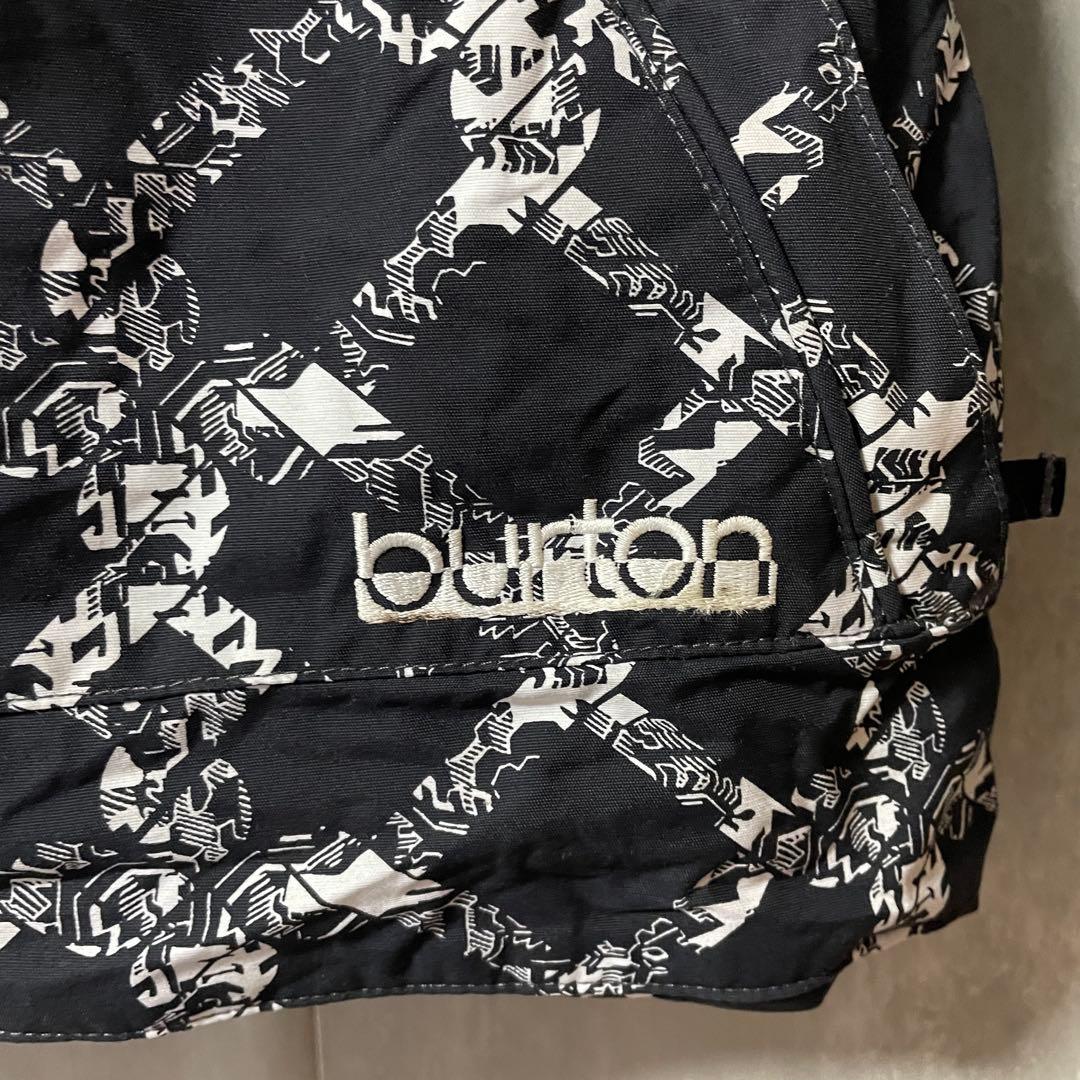 Burtonバートンスキーウェアスノーボードジャケットパーカー黒ブラック総柄希少