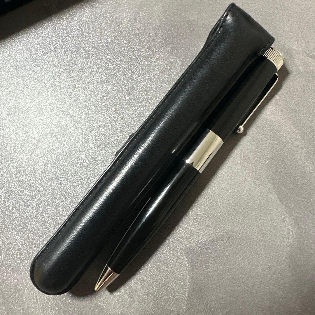 極美品　ロメオ no3 黒　シルバー　太軸　専用ケース＆新品リフィルセット