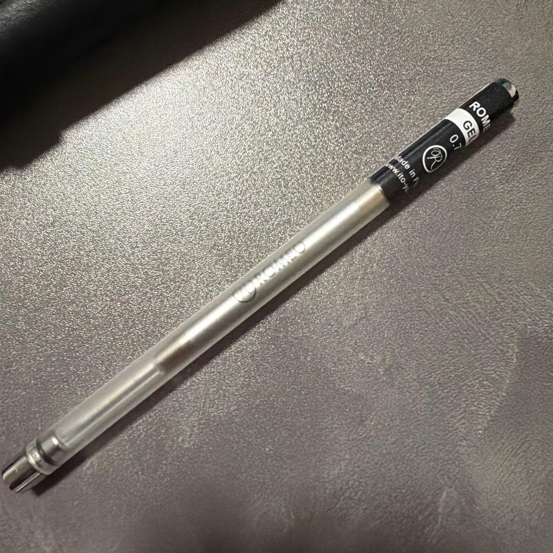 極美品　ロメオ no3 黒　シルバー　太軸　専用ケース＆新品リフィルセット