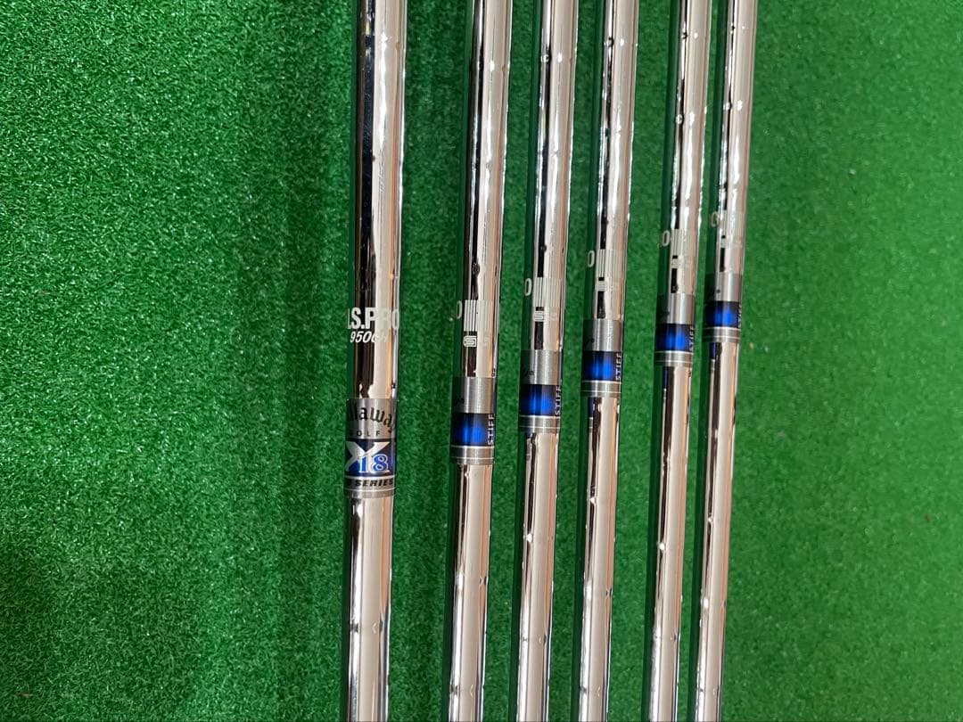 キャロウェイ　X18プロ　アイアンセット 5-9 P 純正スチールシャフトS