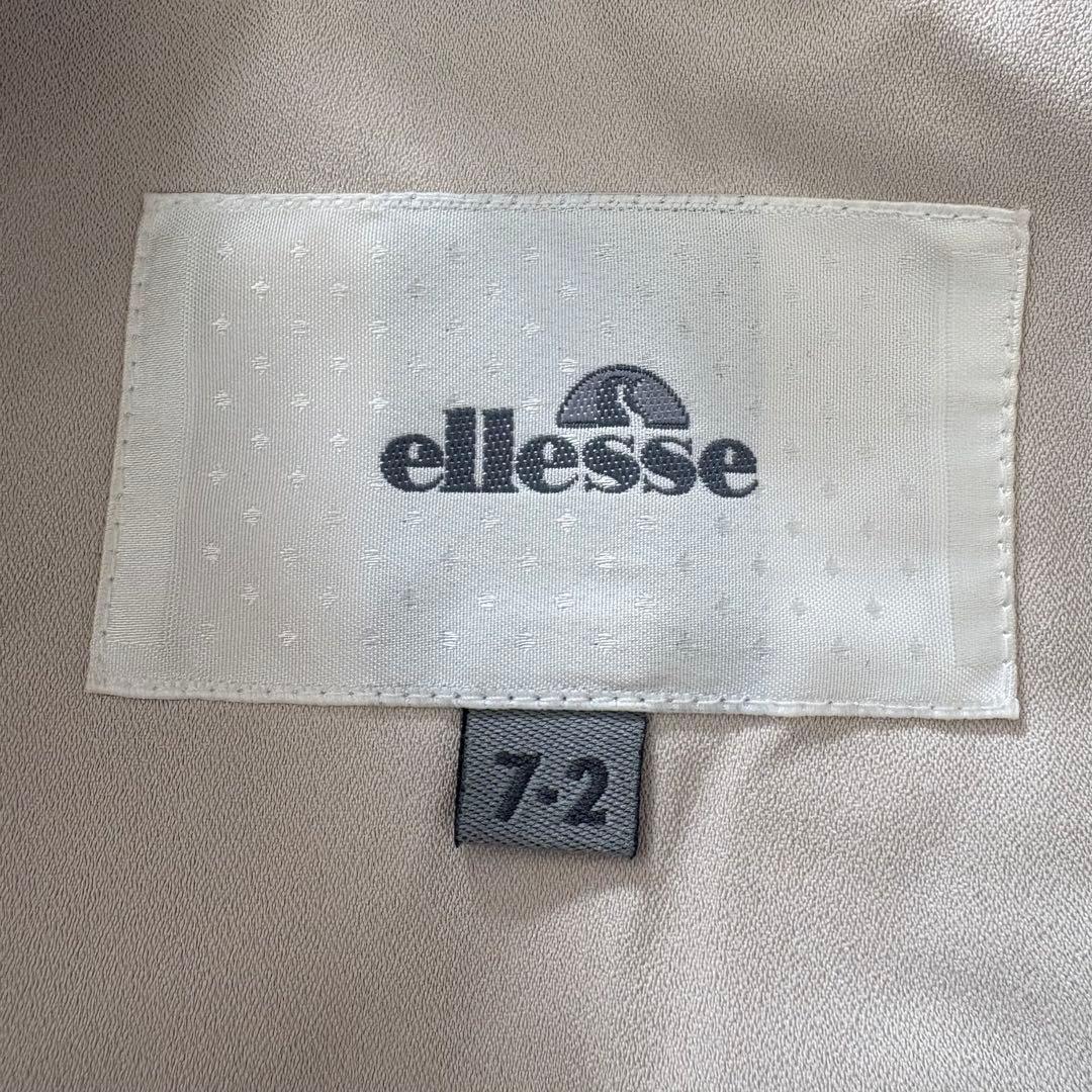 ellesse スキーウェア レディース上下 7-2ベージュ×ブラウンダウン80
