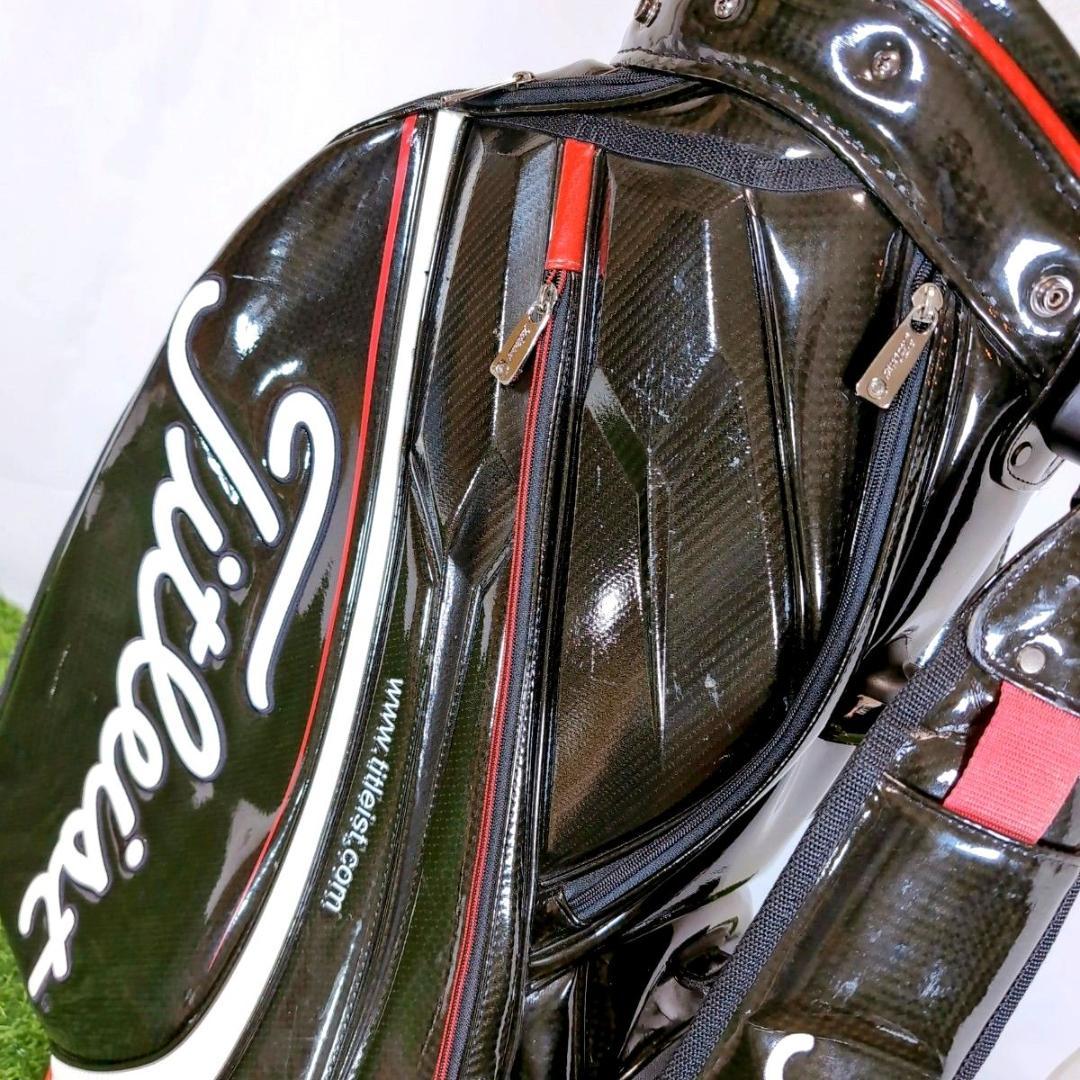 Titleist タイトリスト 3点式 エナメル ゴルフ キャディバッグ