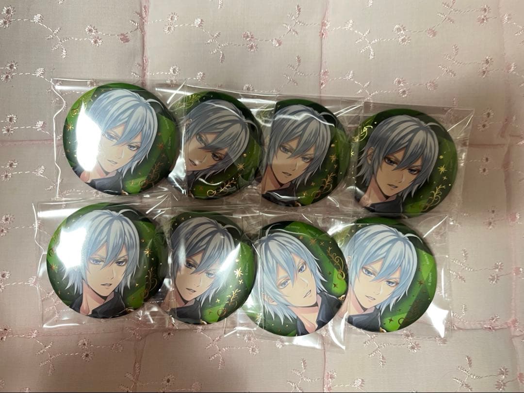 ツイステ シルバー 缶バッジ ブレイジングジュエル 8点