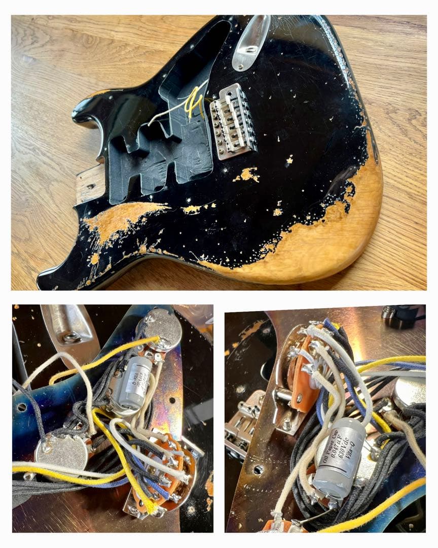 ハードレリック 60sストラトタイプ アルニコ5 PU/オイルコンデンサーBLK