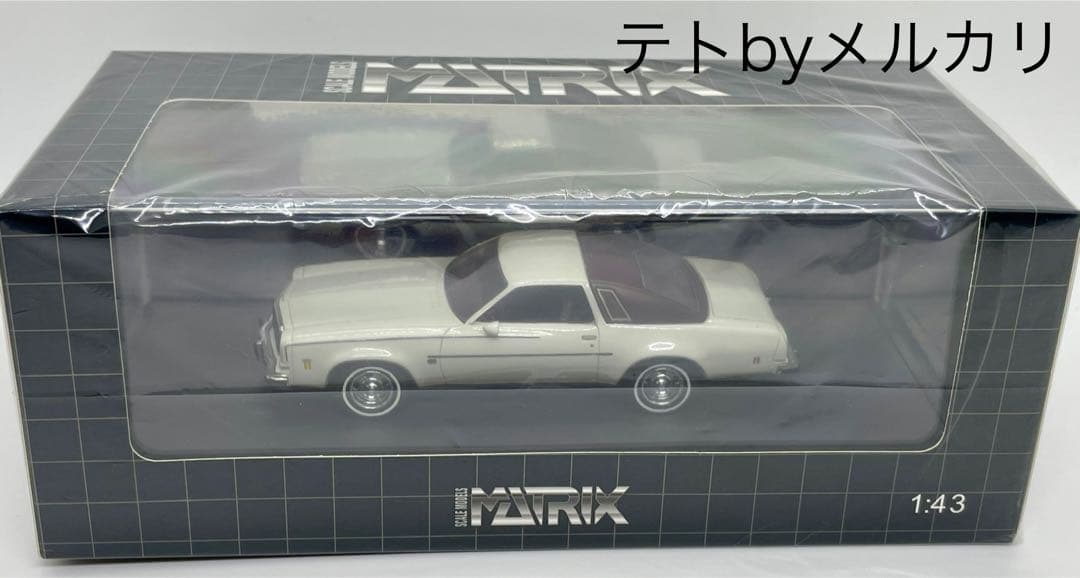 1/43 MATRIX製 未開封 1974 シボレー マリブ 白 Malibu